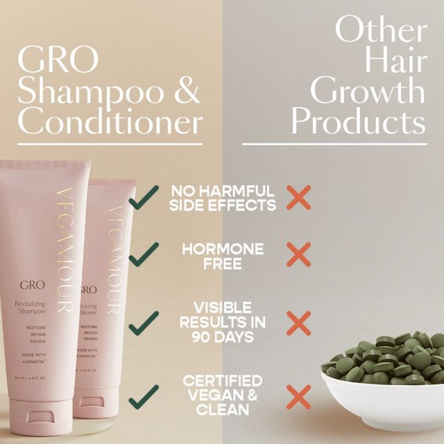 Us vs Them ad for a hair care brand