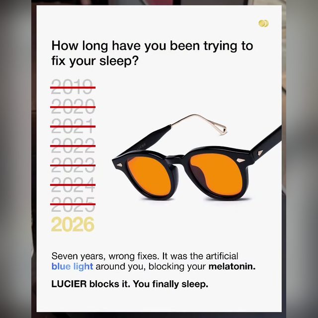 Crossed-Out Problems ad for a sleep eyewear brand